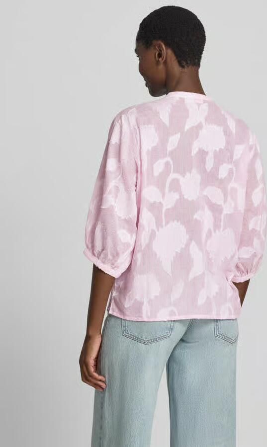 Christian Berg Woman regular fit blouse met V-hals en 3 4-mouwen - Foto 2