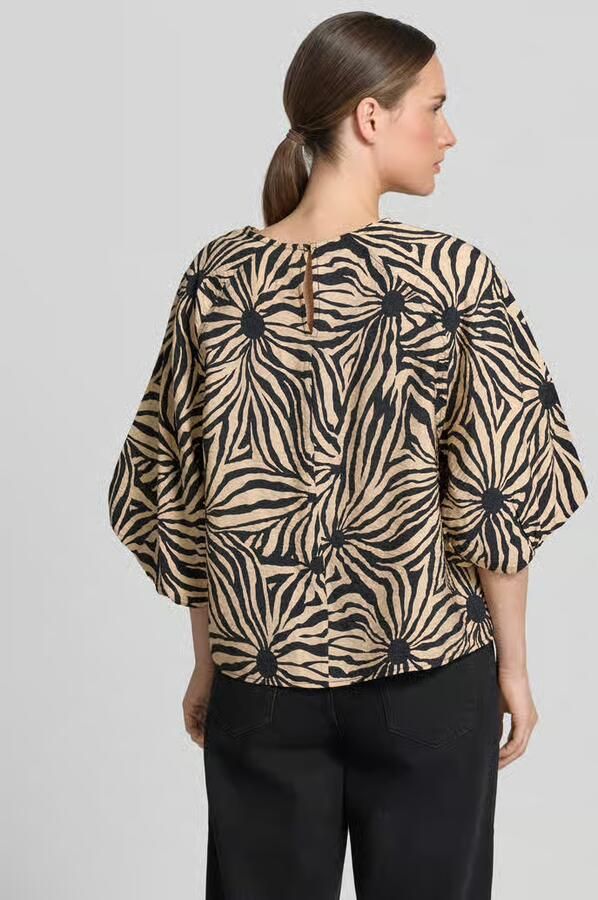 Christian Berg Woman Regular fit Blouse van Viscosemix in All-over look - Foto 3