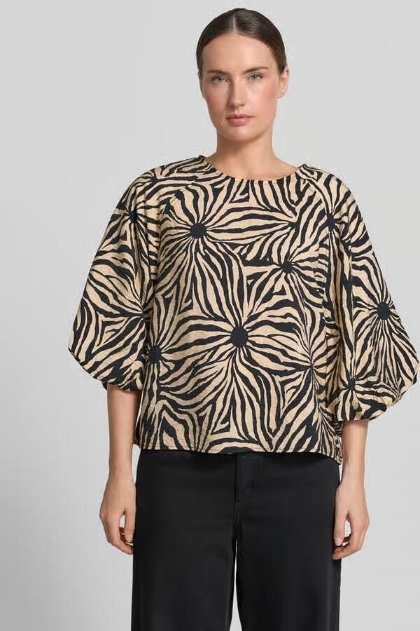 Christian Berg Woman Regular fit Blouse van Viscosemix in All-over look - Foto 2