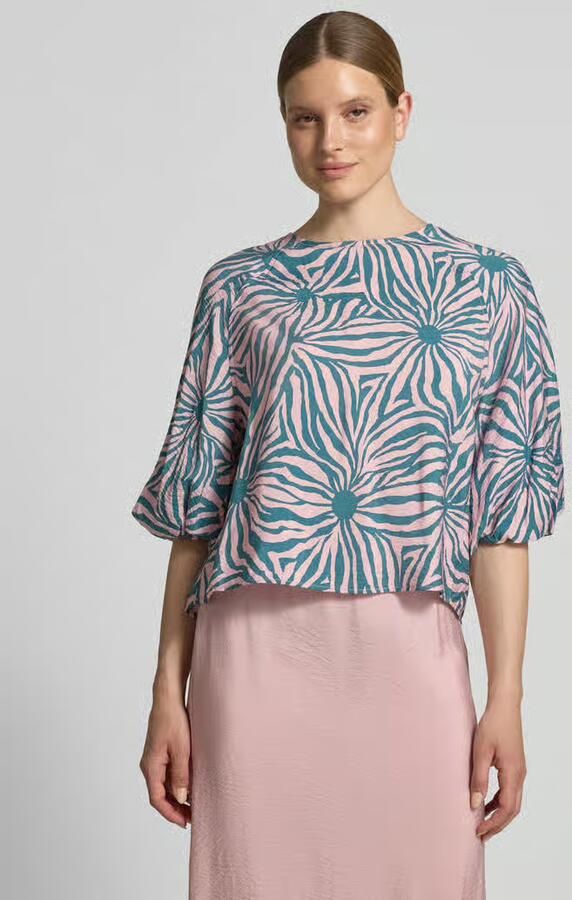 Christian Berg Woman Regular fit Blouse van Viscosemix in All-over look - Foto 2