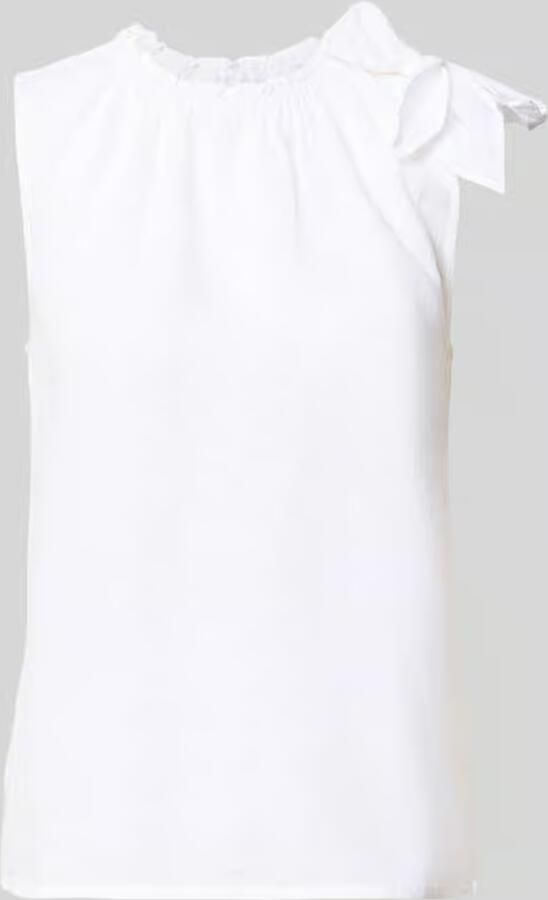 Christian Berg Woman regular fit blouse van viscosemix met linnen-Anteil