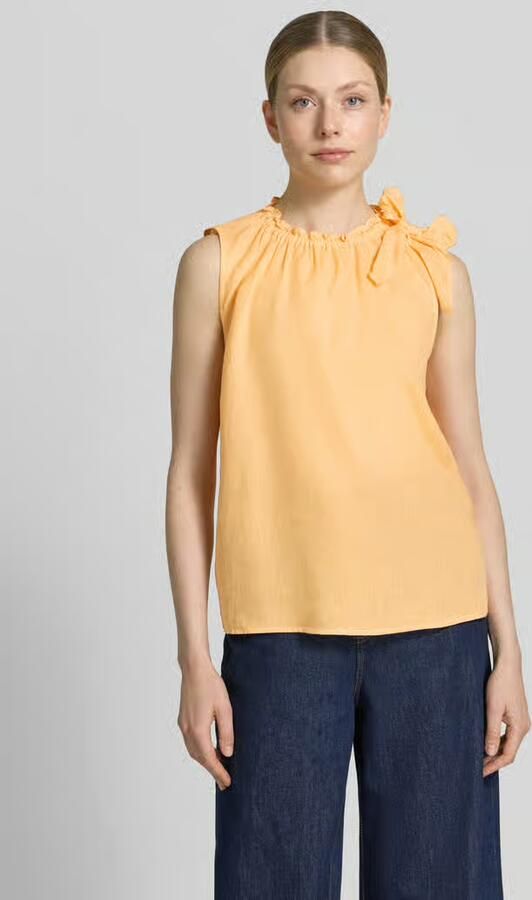 Christian Berg Woman regular fit blouse van viscosemix met linnen-Anteil - Foto 3