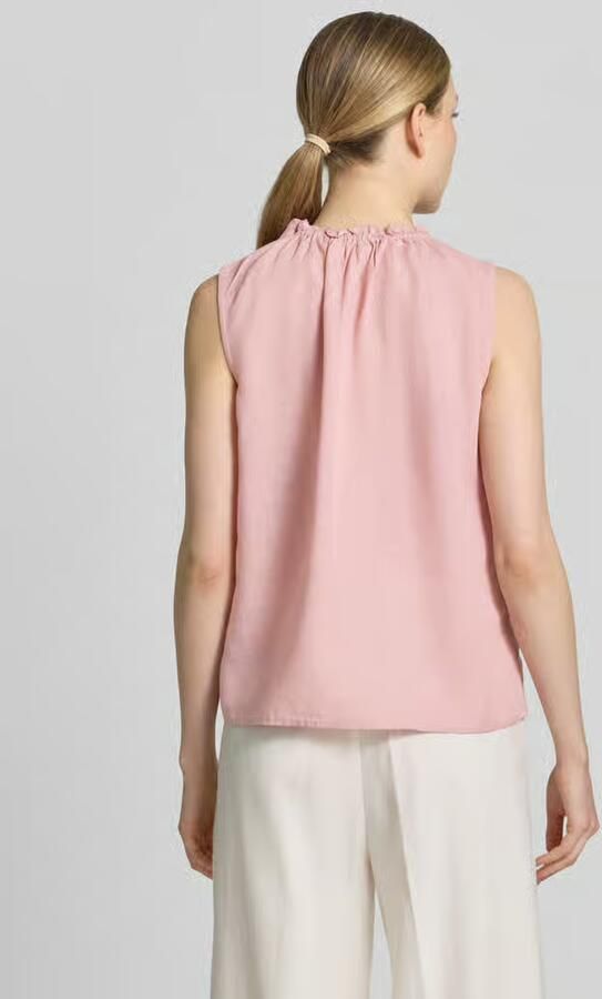 Christian Berg Woman regular fit blouse van viscosemix met linnen-Anteil