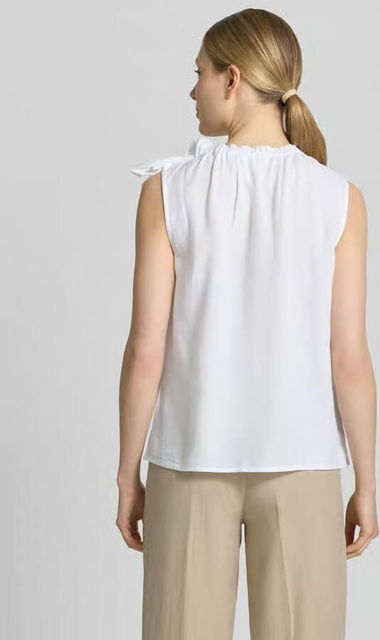 Christian Berg Woman regular fit blouse van viscosemix met linnen-Anteil - Foto 2