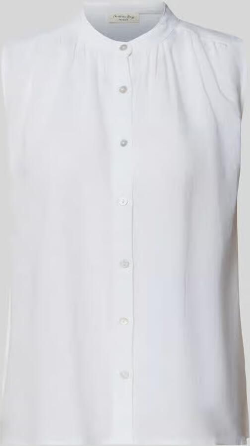 Christian Berg Woman regular fit blousetop van viscose-linnenmix - Foto 2