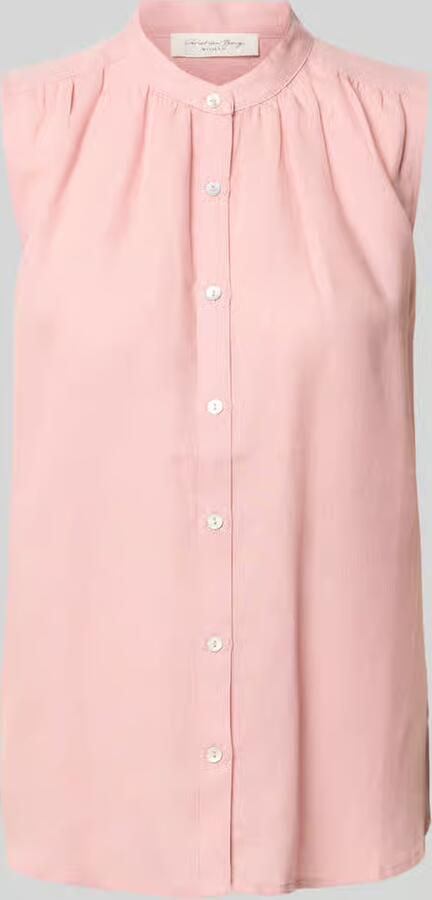 Christian Berg Woman regular fit blousetop van viscose-linnenmix - Foto 2