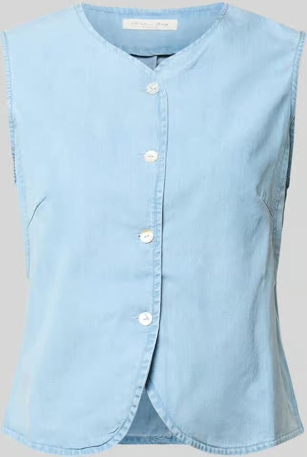 Christian Berg Woman regular fit bodywarmer van lyocellmix in denimlook - Foto 2