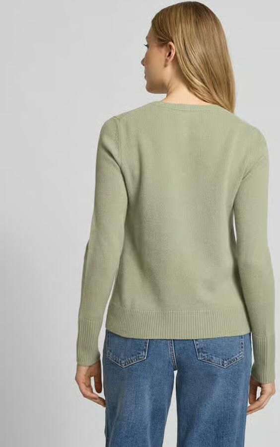 Christian Berg Woman Cardigan met ronde hals en knoopsluiting