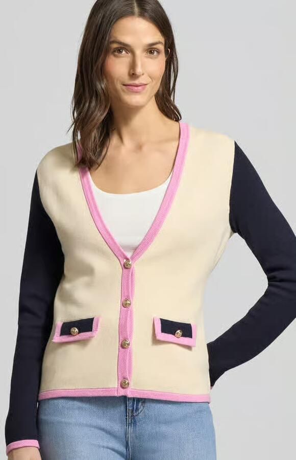 Christian Berg Woman Regular fit cardigan van puur katoen