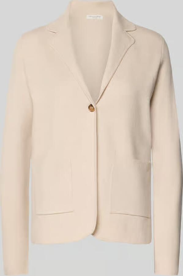 Christian Berg Woman regular fit cardigan van viscosemix met reverskraag