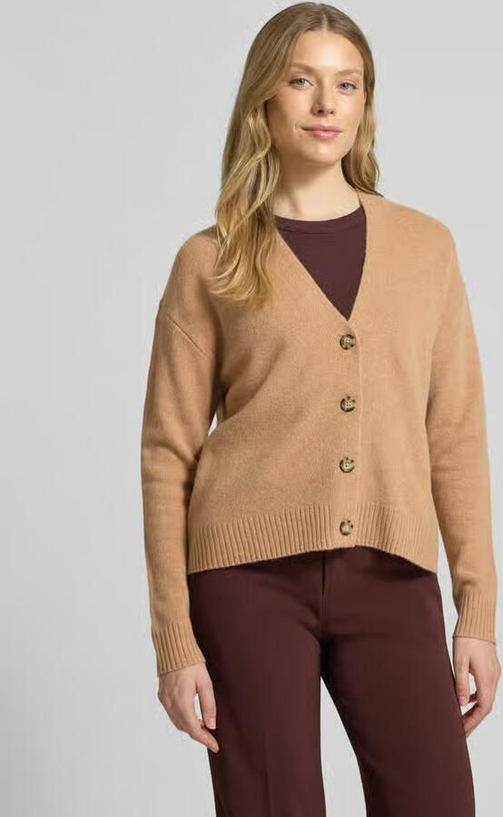 Christian Berg Woman Regular fit gebreid jack van pure wol - Foto 2