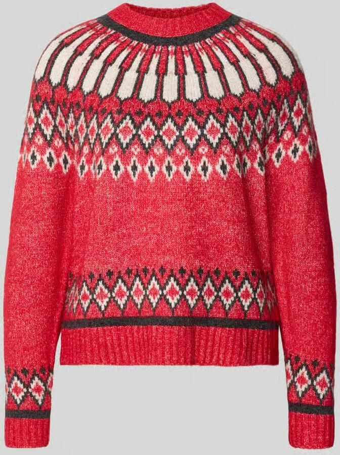 Christian Berg Woman Regular fit gebreide pullover met wol
