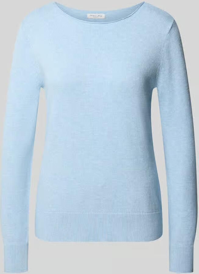 Christian Berg Woman Regular fit gebreide pullover van viscosemix met boothals