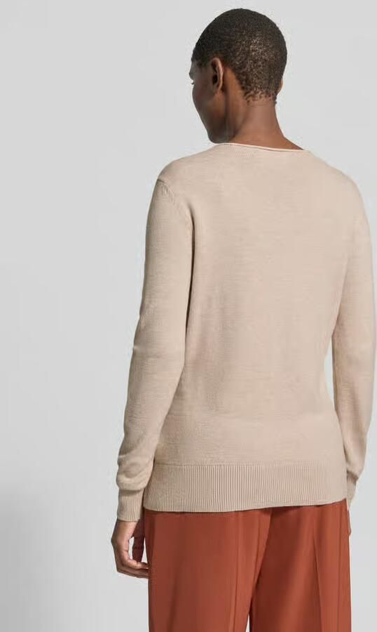 Christian Berg Woman Regular fit gebreide pullover van viscosemix met boothals - Foto 3