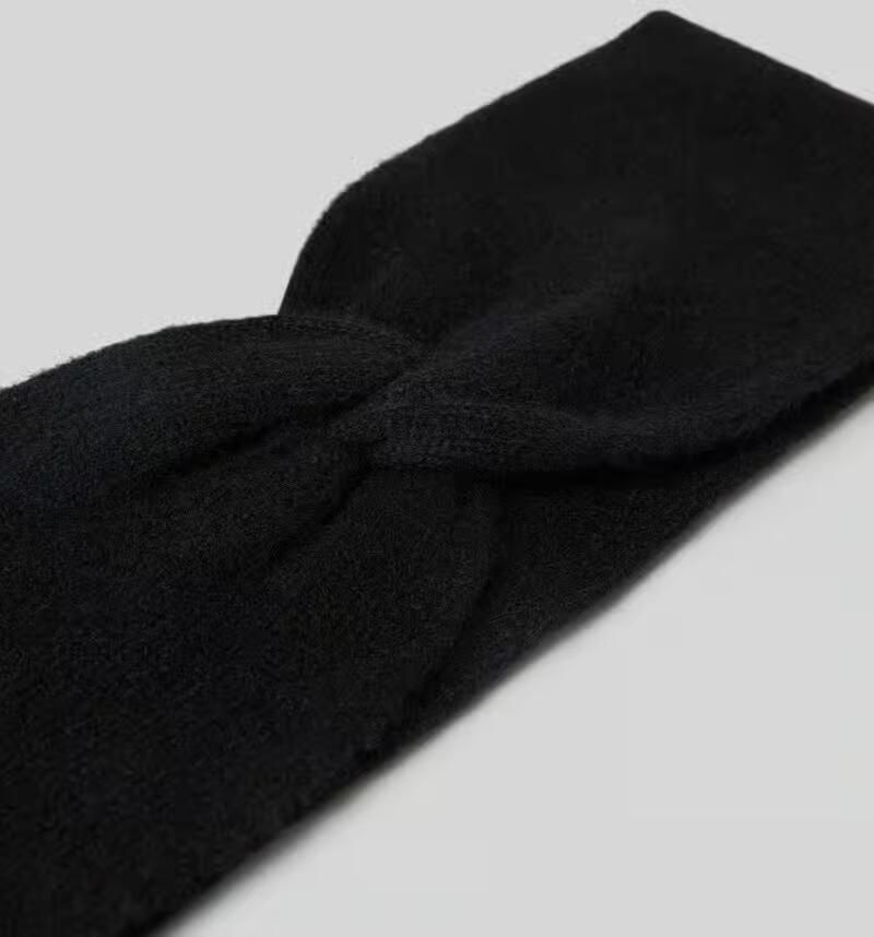 Christian Berg Woman Regular fit hoofdband van puur kasjmier in gebreide look