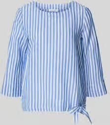 Christian Berg Woman regular fit linnen blouse met 3 4-mouwen