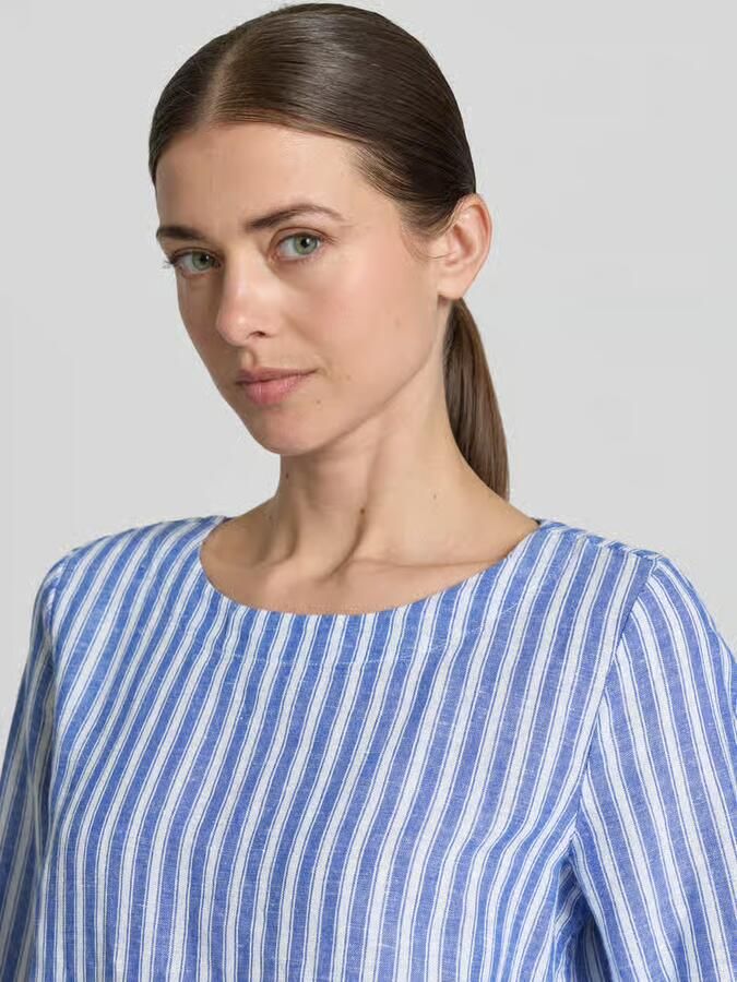 Christian Berg Woman regular fit linnen blouse met 3 4-mouwen