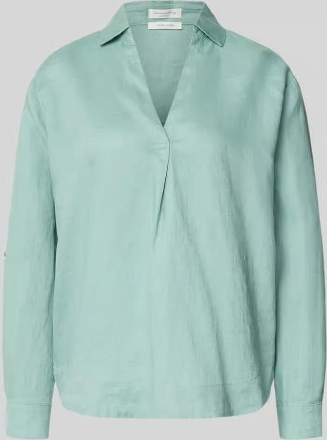 Christian Berg Woman regular fit linnen blouse met V-hals - Foto 2