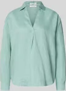 Christian Berg Woman regular fit linnen blouse met V-hals
