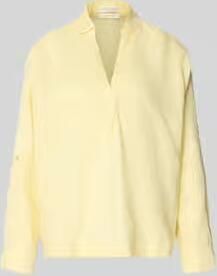 Christian Berg Woman regular fit linnen blouse met V-hals