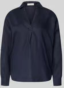 Christian Berg Woman regular fit linnen blouse met V-hals