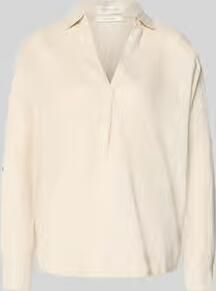 Christian Berg Woman regular fit linnen blouse met V-hals