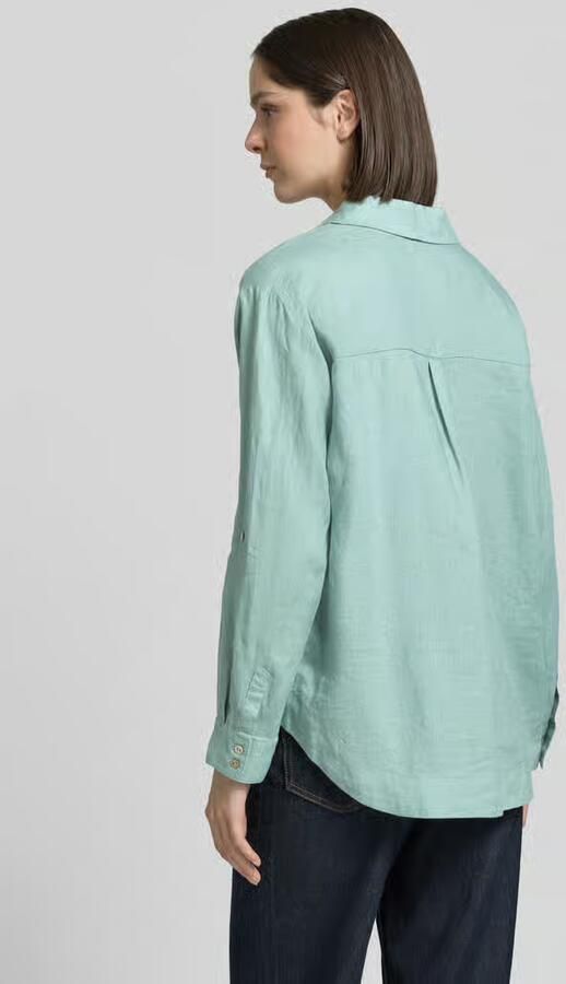 Christian Berg Woman regular fit linnen blouse met V-hals - Foto 3