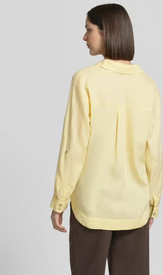 Christian Berg Woman regular fit linnen blouse met V-hals - Foto 3