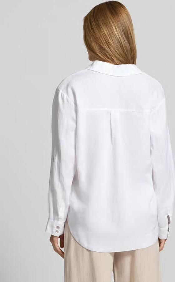 Christian Berg Woman regular fit linnen blouse met V-hals - Foto 2