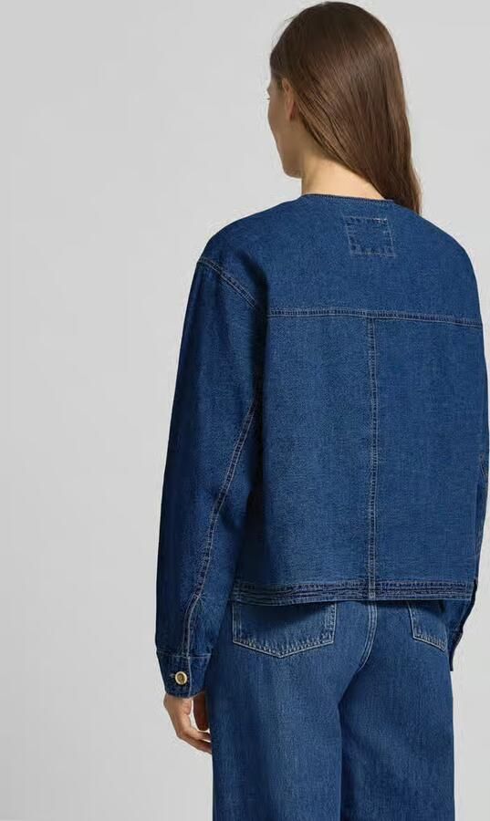 Christian Berg Woman regular fit linnenjack in denimlook