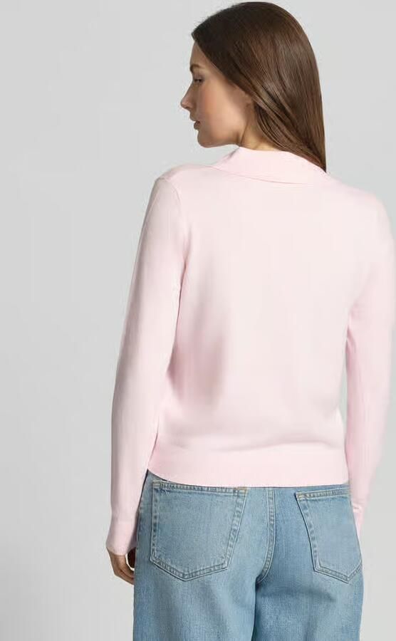 Christian Berg Woman Regular fit shirt met lange mouwen van viscosemix met polokraag - Foto 4
