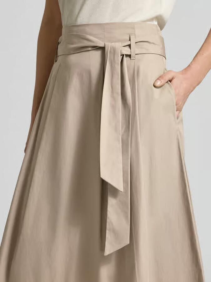 Christian Berg Woman regular fit midirok in plissélook