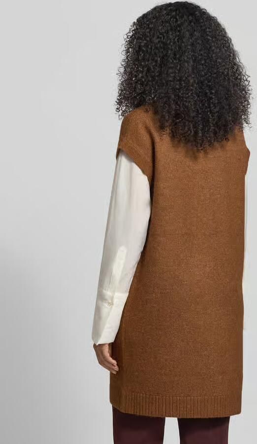 Christian Berg Woman Regular fit mouwloos vest met wol en V-hals