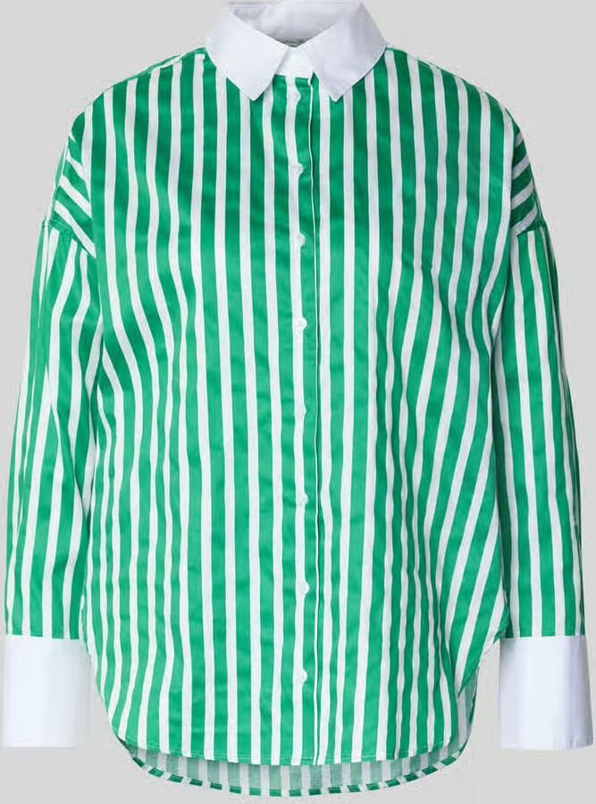 Christian Berg Woman Regular fit overhemdblouse met afgeronde zoom - Foto 2