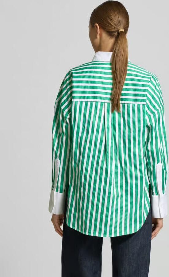 Christian Berg Woman Regular fit overhemdblouse met afgeronde zoom