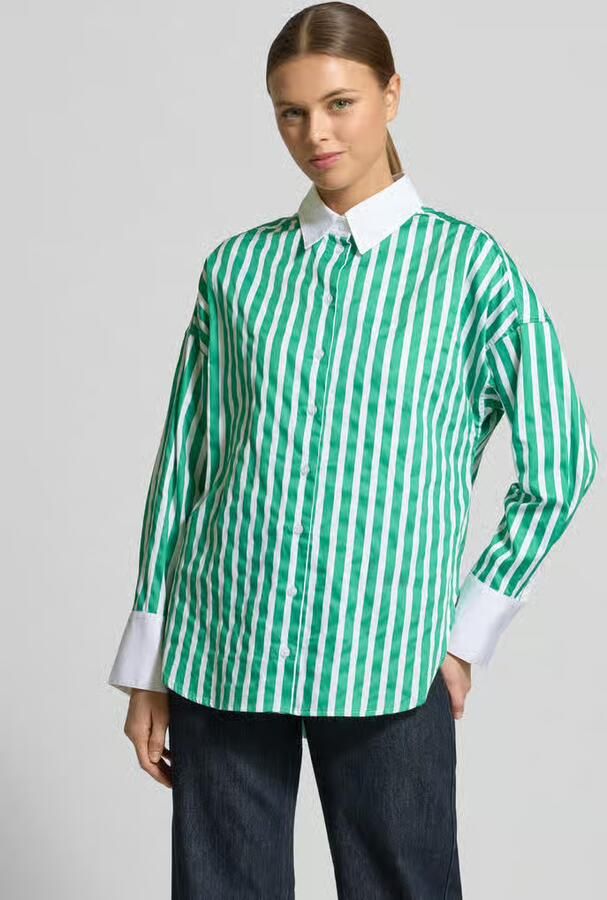 Christian Berg Woman Regular fit overhemdblouse met afgeronde zoom - Foto 4