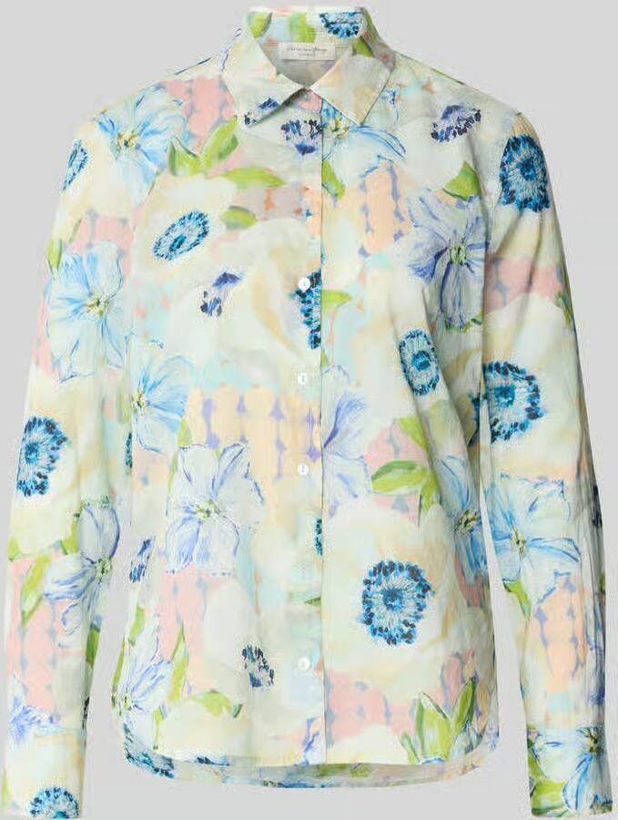 Christian Berg Woman regular fit overhemdblouse met all-over bloemenmotief - Foto 2
