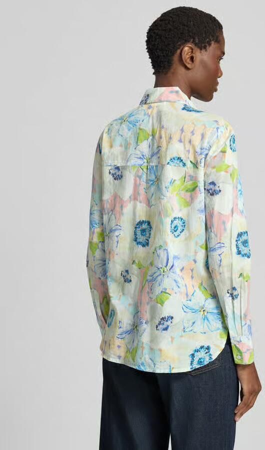 Christian Berg Woman regular fit overhemdblouse met all-over bloemenmotief - Foto 2