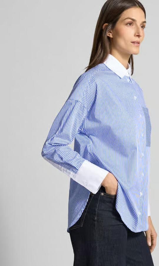 Christian Berg Woman Regular fit overhemdblouse met borstzak