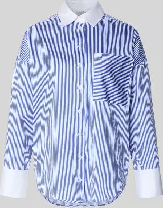 Christian Berg Woman Regular fit overhemdblouse met borstzak - Foto 2