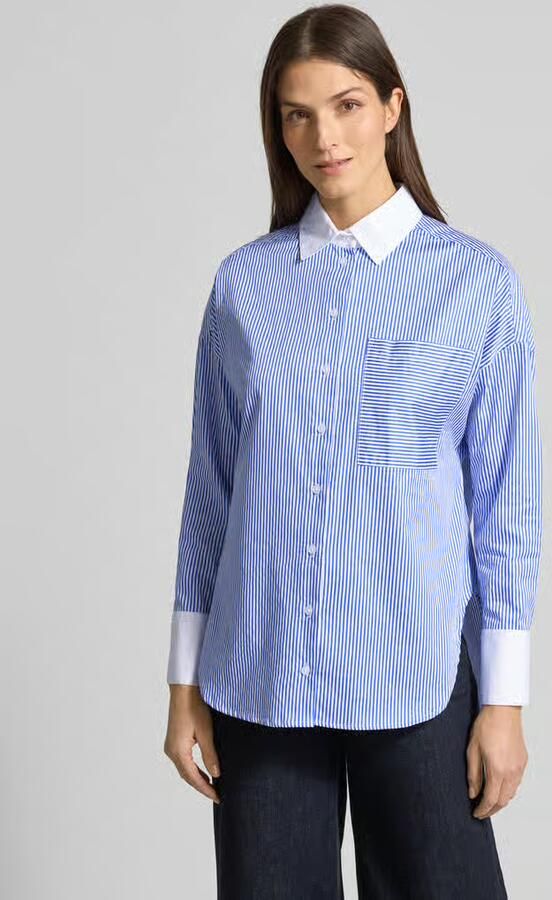 Christian Berg Woman Regular fit overhemdblouse met borstzak - Foto 2