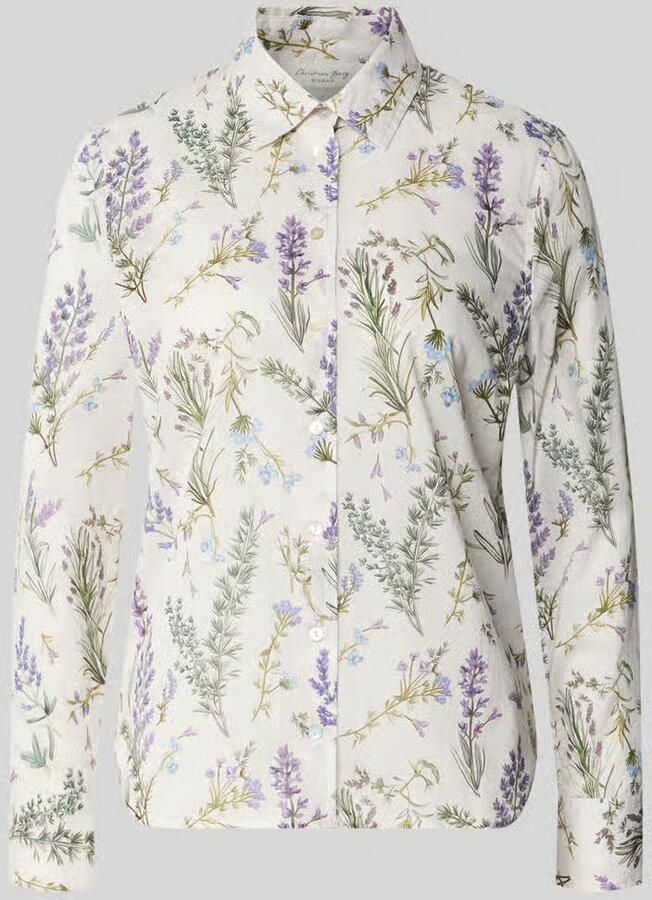 Christian Berg Woman Regular fit overhemdblouse met florale all-over print