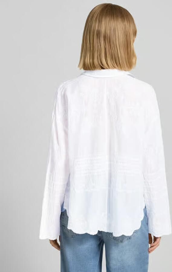 Christian Berg Woman regular fit overhemdblouse met florale all-over stitching - Foto 3