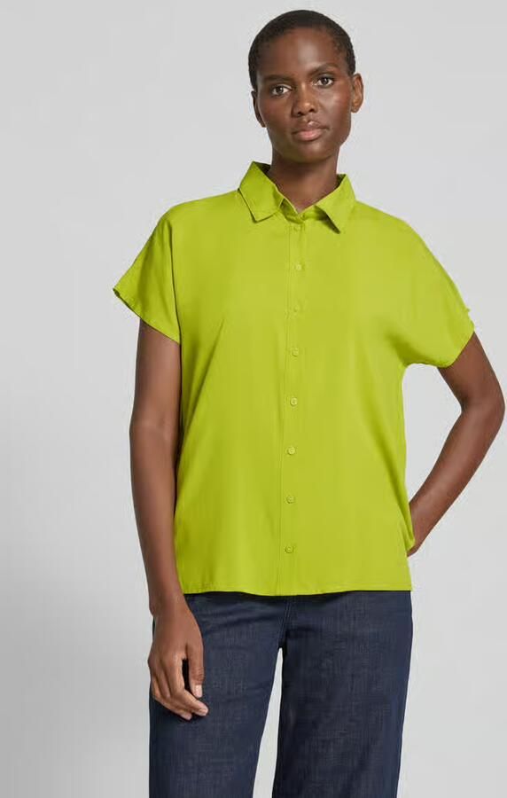 Christian Berg Woman Regular fit overhemdblouse met kapmouwen - Foto 2