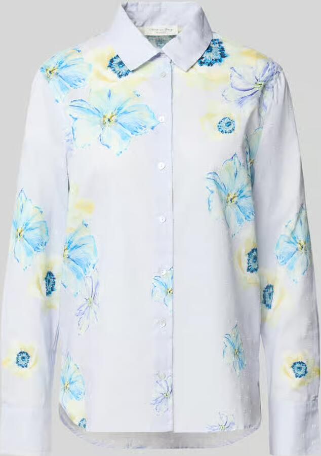 Christian Berg Woman regular fit overhemdblouse van puur katoen