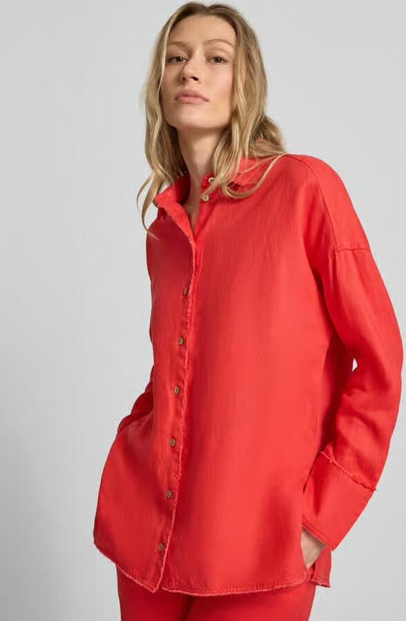 Christian Berg Woman regular fit overhemdblouse van puur linnen