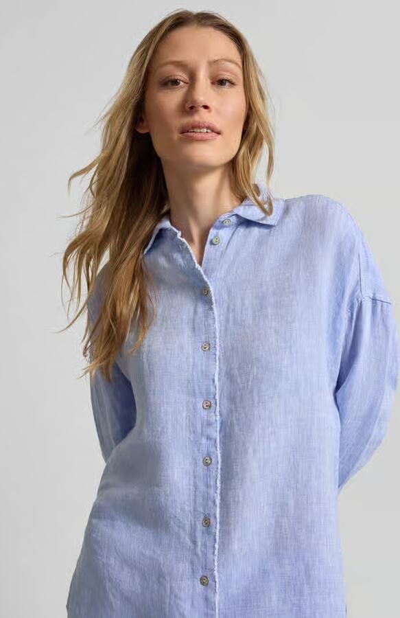 Christian Berg Woman regular fit overhemdblouse van puur linnen