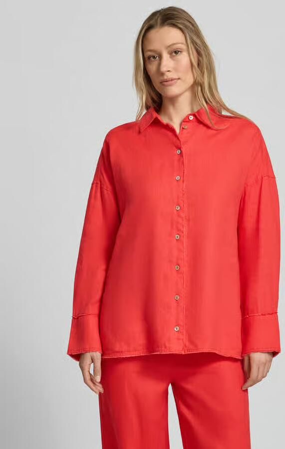 Christian Berg Woman regular fit overhemdblouse van puur linnen - Foto 2