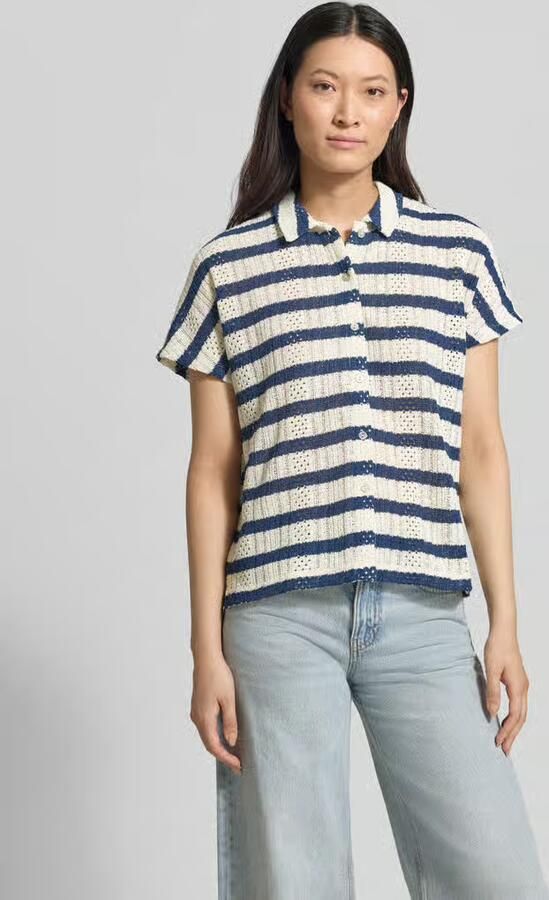 Christian Berg Woman regular fit poloshirt met doorlopende knoopsluiting - Foto 3