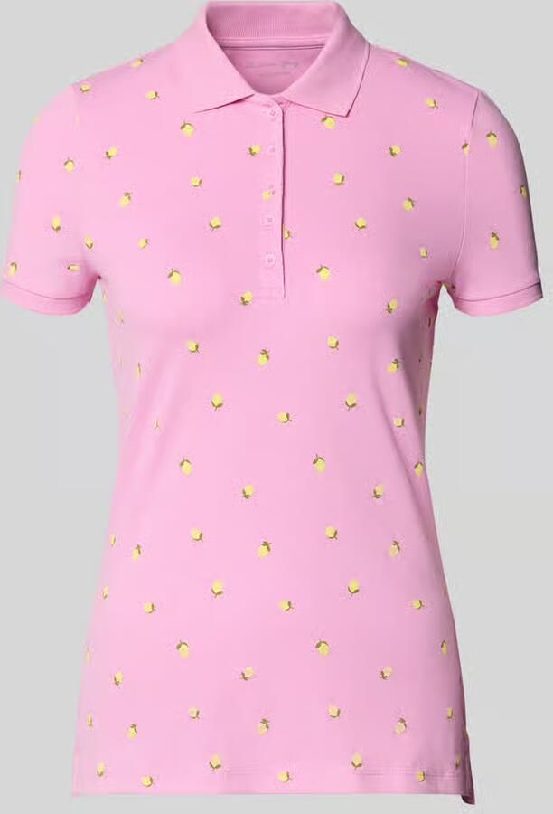 Christian Berg Woman Regular fit Poloshirt met polokraag en knoopsluiting - Foto 2